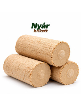 Brikett henger nyár (600 kg/raklap)