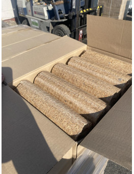 Henger alakú keményfa brikett (972 kg/raklap) - dobozos kivitelben